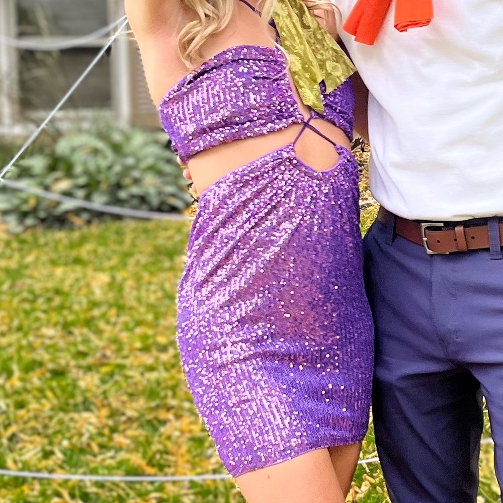 Sparkly Sexy Purple Dress XS
